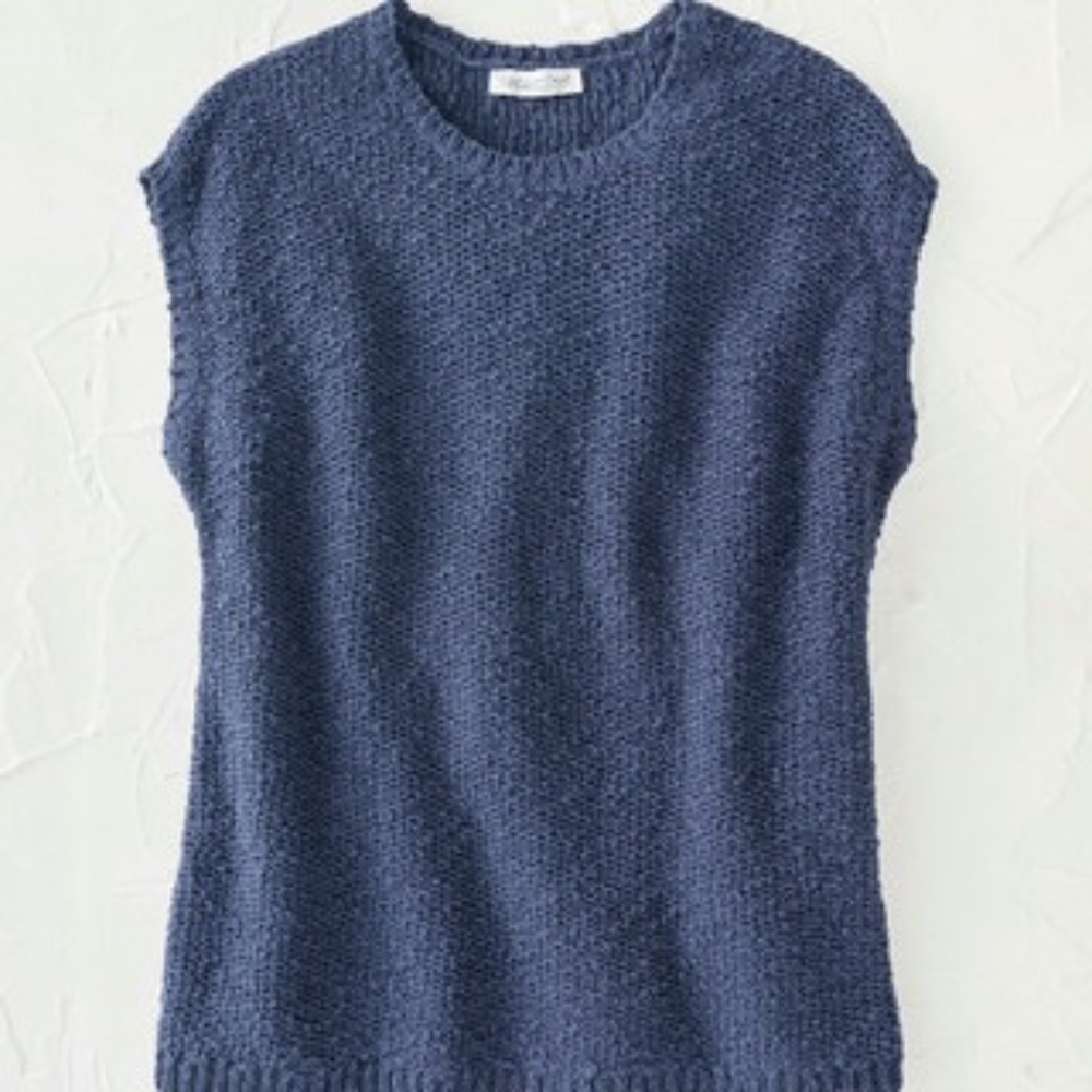 NWOT, Solana Slub Sweater, Ranch Blue, Medium